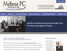 Tablet Screenshot of mellettepc.com